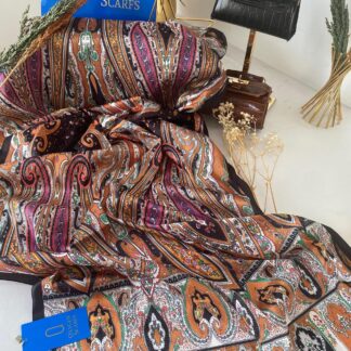 Etro Desen Vual İpek Şal 74839 - Siyah