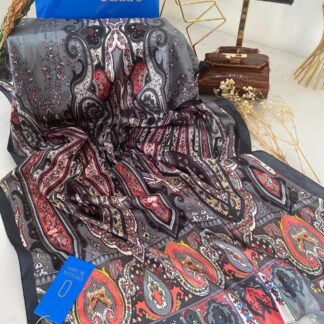 Etro Desen Vual İpek Şal 74839 - Antrasit