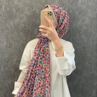 Çiçek Deen Pamuk Soft Şal 424434 - Soft Vizon