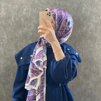 İTHAL ETRO DESEN NEW VUAL İPEK ŞAL 44344 - leylak