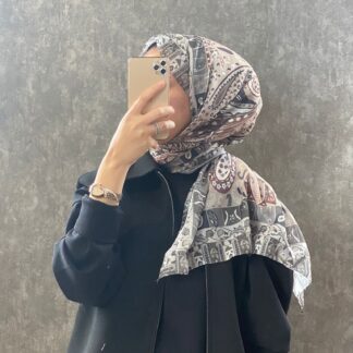 Etro Etnik Desen Pamuk Soft Şal -852085-krem/kahve