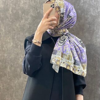 Etro Etnik Desen Pamuk Soft Şal -852085-lila