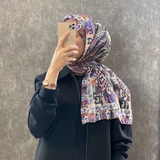 Etro Etnik Desen Pamuk Soft Şal -852085-mocha/pembe