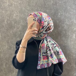 Etro Etnik Desen Pamuk Soft Şal -852085-ekru