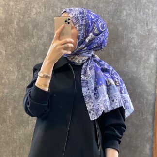 Etro Etnik Desen Pamuk Soft Şal -852085-morcivert