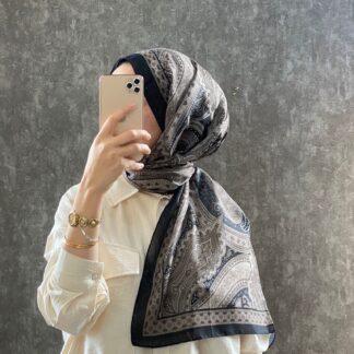 Etro Pamuk İpek Şal -987654 SİYAH/VİZON