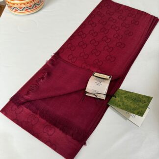 İtal yün ipek şal -025802 Bordo