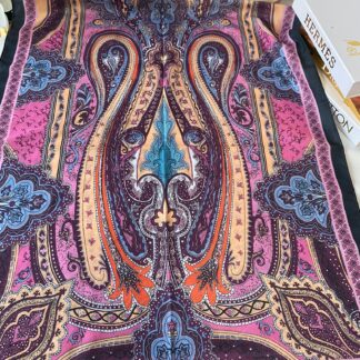 Etnik desen pamuk soft şal-321654 PEMBE/MÜRDÜM