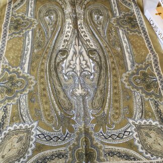 Etnik desen pamuk soft şal-321654 YAĞ YEŞİLİ