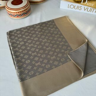 Lv Çift Taraflı Kaşmir İpek Eşarp 10445 - Bakır