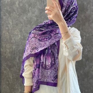 ETRO VUAL İPEK ŞAL 36987 - mor