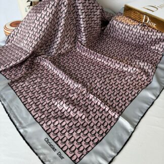 Dior Marka Twill Eşarp 10049 - Pamuk Şekeri