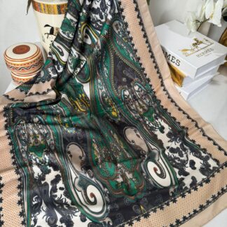 Etnik Desen Pamuk Soft Şal 83925 - Bej